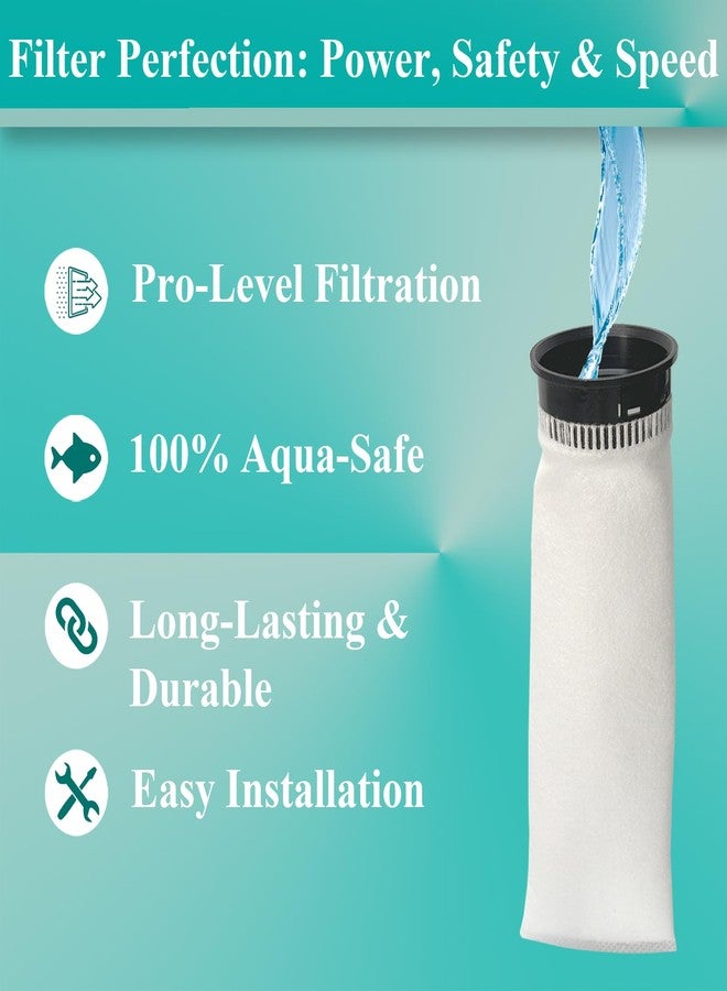 Conloquen 9 Pack 2.75 Inch Filter Socks 225 Micron Fits Waterbox AIO Series Aquariums, Eshopps, Fiji Cube, HelloReef 15G Fish Tank and All 2.75" Filter Sock Holders - Image 5